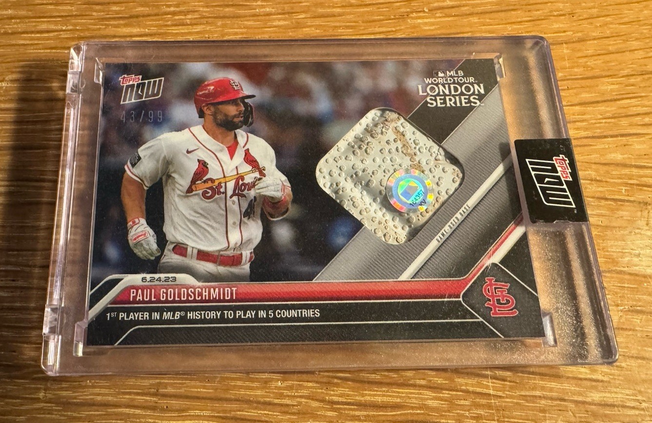 2023 Topps Now #487A Paul Goldschmidt Game Used Base Relic #43/99