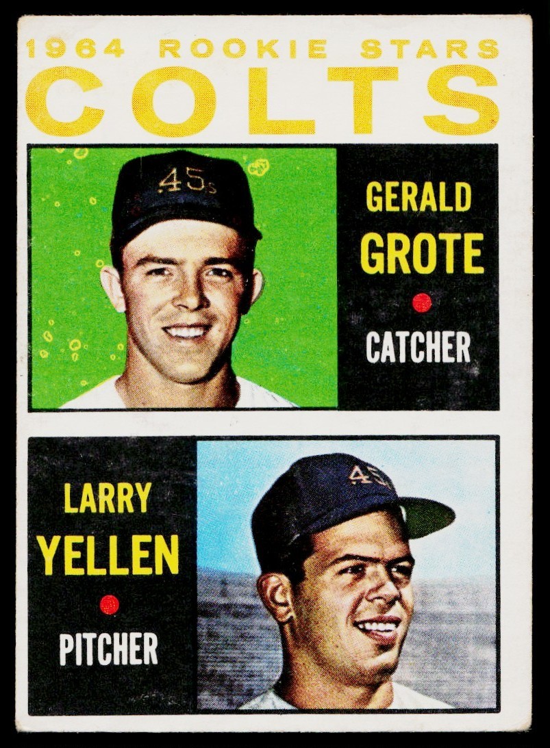 1964 Topps 1964 Colts Rookie Stars – Gerald Grote/Larry Yellen Rookie Houston
