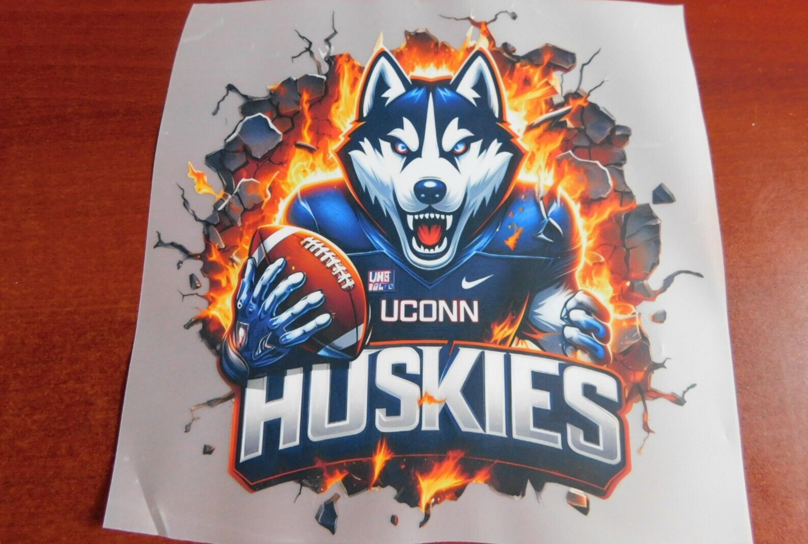 UCONN Huskies 8″ DTF Heat Transfer Iron On FREE Shipping (7)