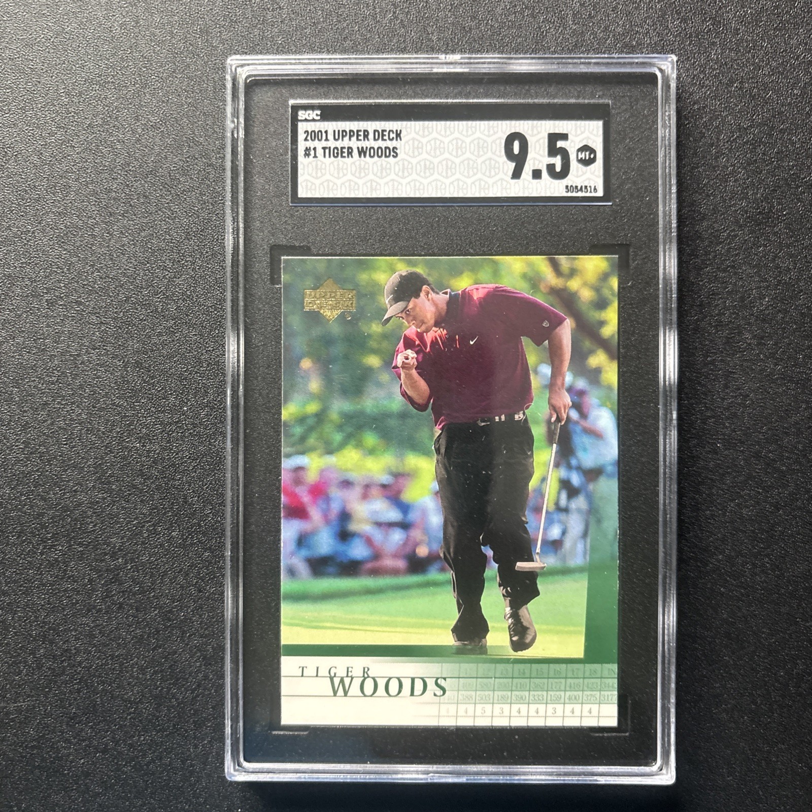 Tiger Woods 2001 Upper Deck #1 Rookie Golf Card RC SGC 9.5 MINT+ GOAT