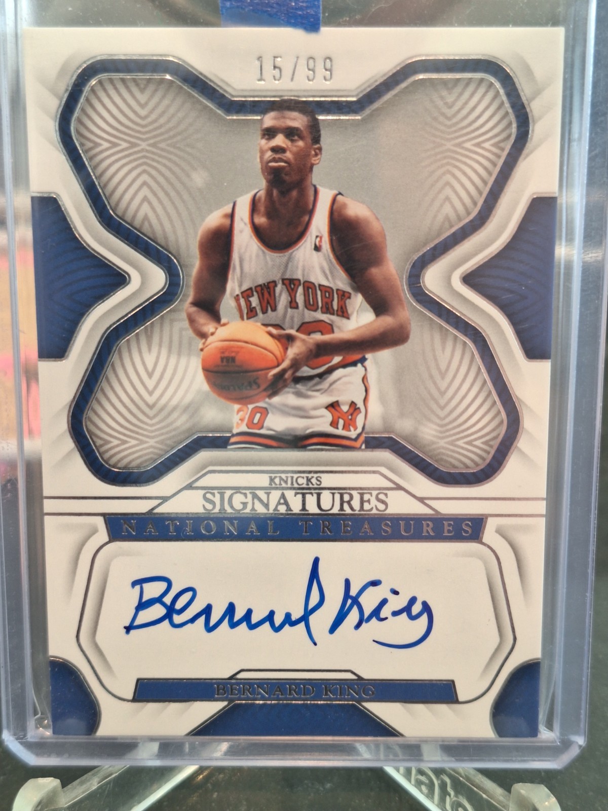 2022-23 BERNARD KING #/99 AUTO PANINI NATIONAL TREASURES SIGNATURES
