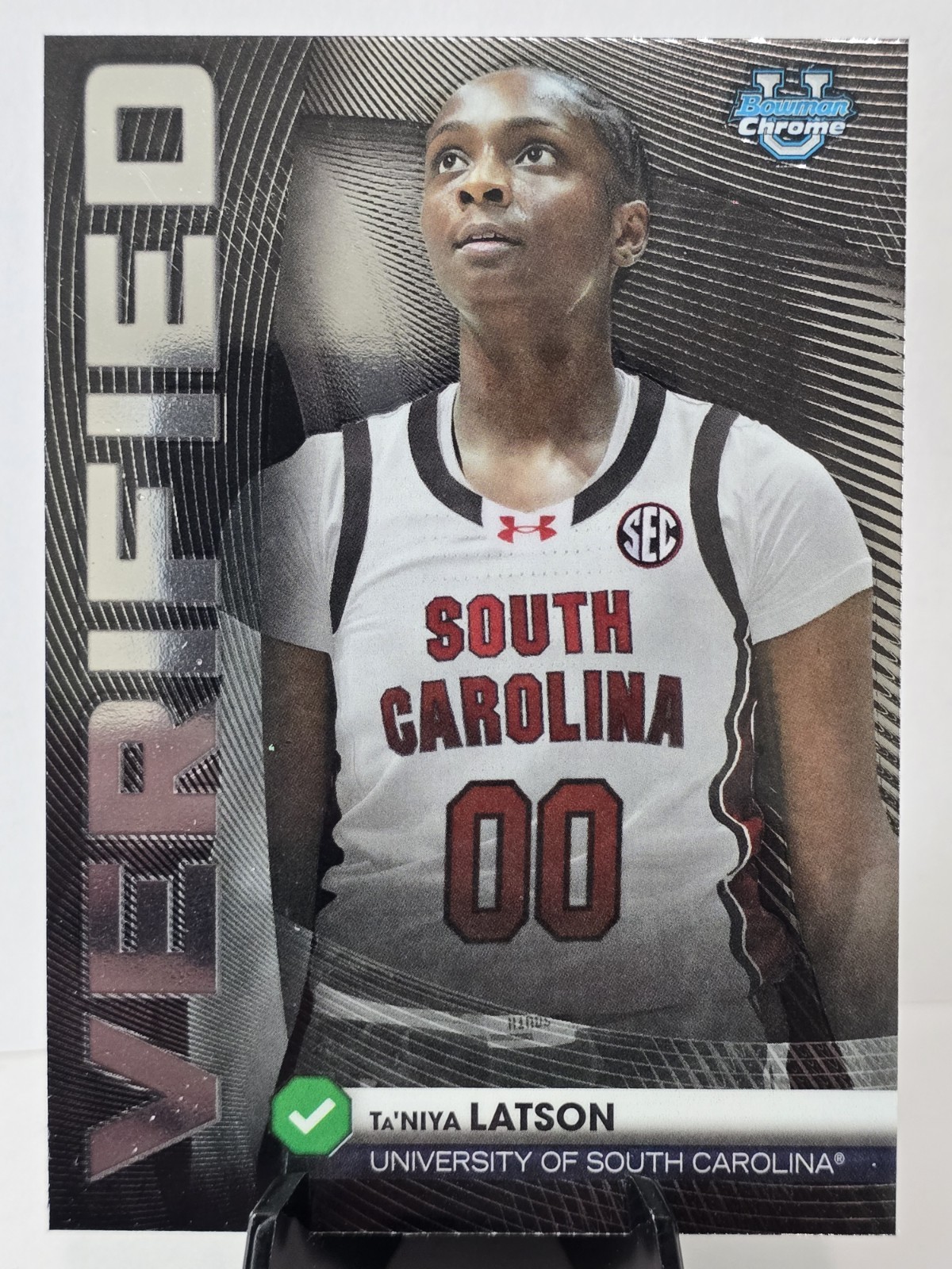 2025-26 Bowman Basketball – Ta’Niya Latson – Chrome Verified – #BV-18 – USC