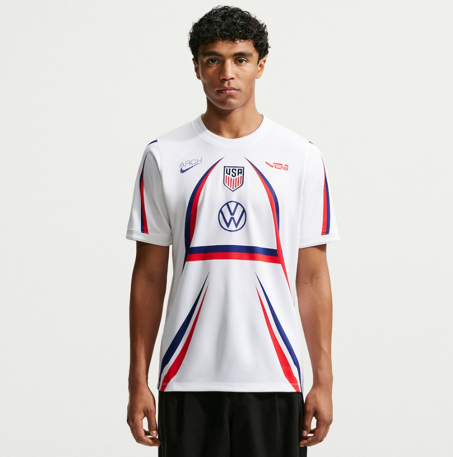 [ BIG SALE ] USMNT x VAA Nike 2026 Dri-FIT Pre-Match Top White