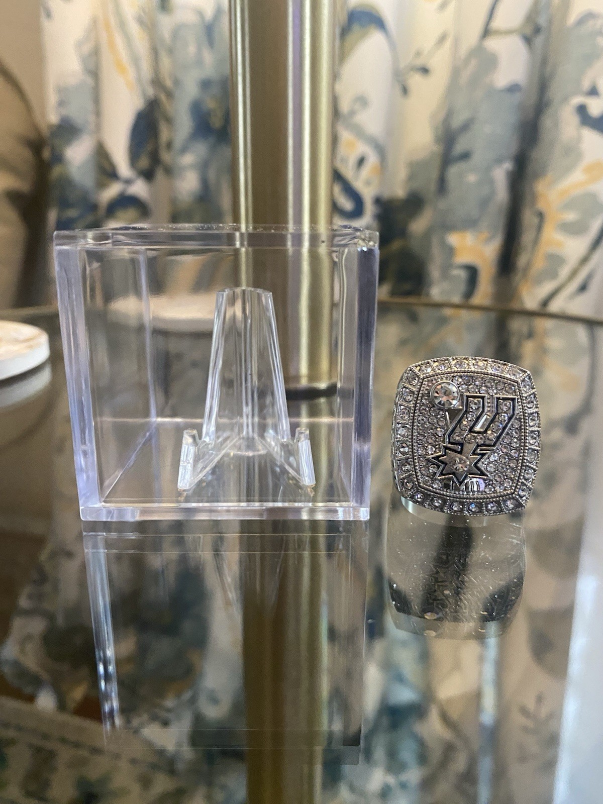 Tim Duncan 2014 San Antonio Spurs Championship Ring With Showcase Cube