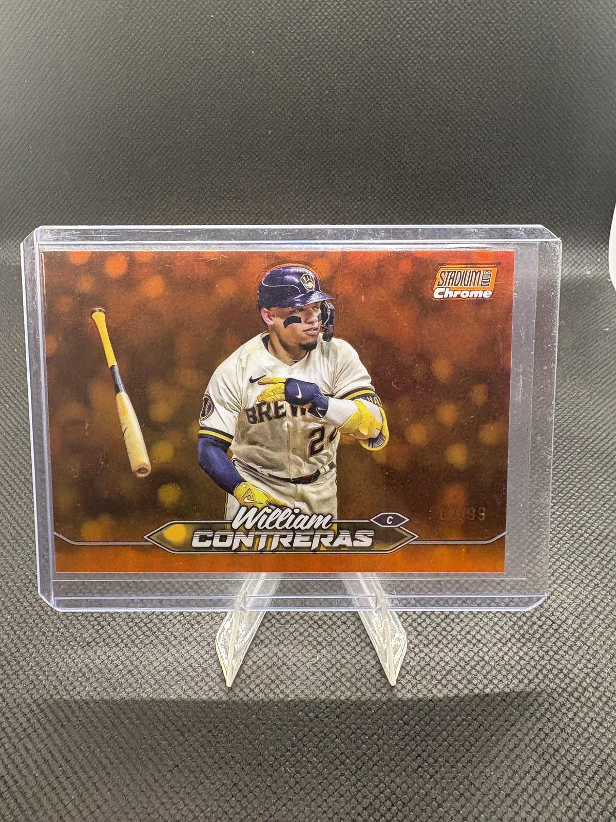 2024 Stadium Club #170 William Contreras Chrome Orange Refractors #/99