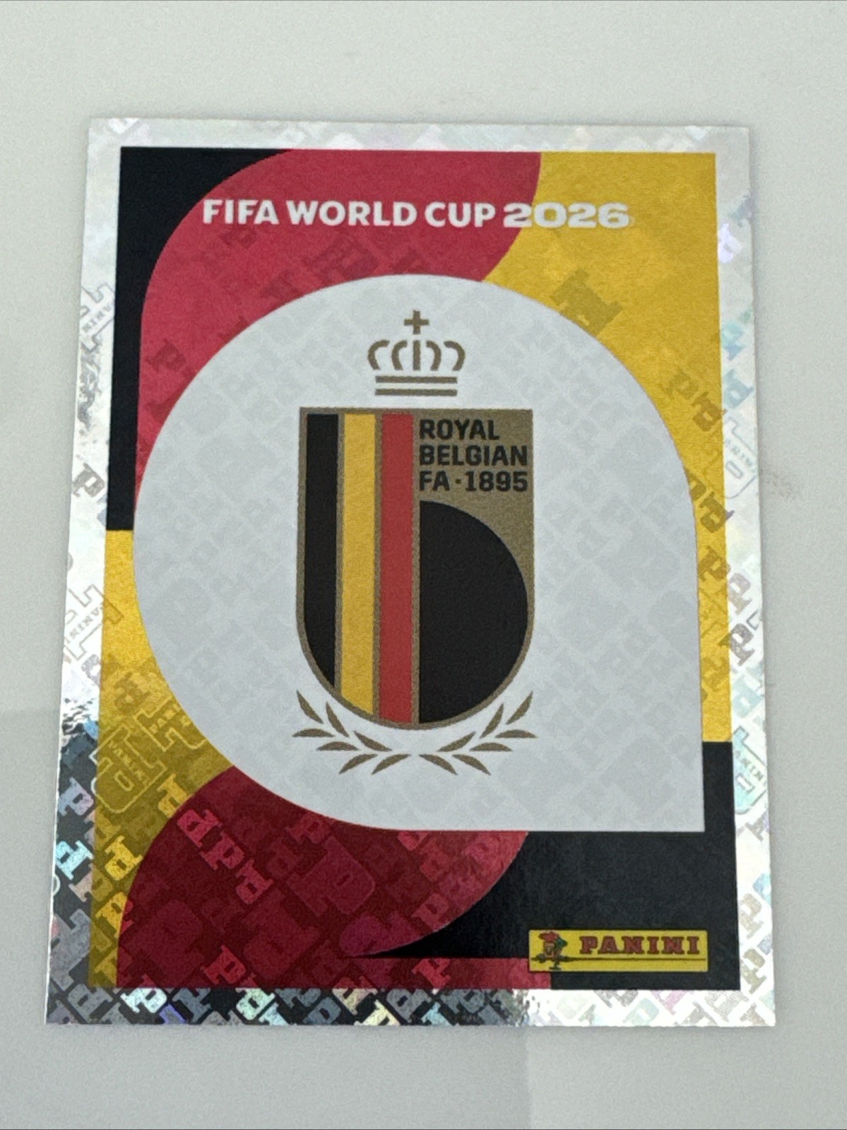 Panini FIFA World Cup 2026 Belgium BEL 1 Royal Belgian FA Club Badge Sticker
