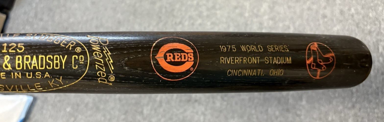 1975 CINCINATI REDS BOSTON RED SOX World Series Black Bat LOUISVILLE SLUGGER