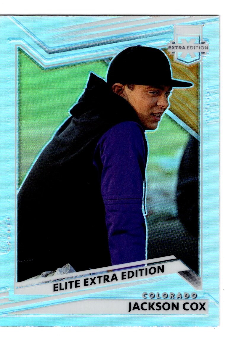 2022 Panini Elite Extra Baseball Jackson Cox PRIZM UNLIMITED SHIPPING FOR $4.00