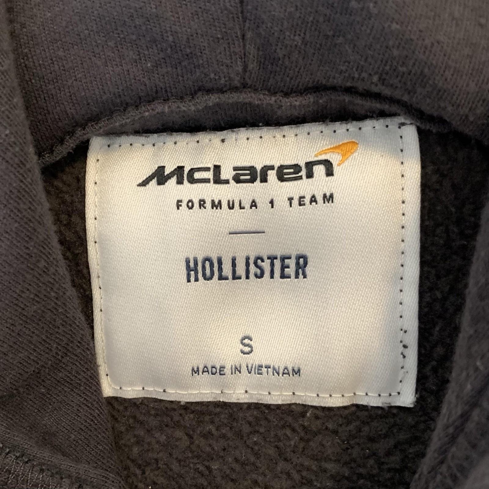 McLaren Formula 1 Sweatshirt Mens Small Gray Racing Lando Norris Hollister LN4