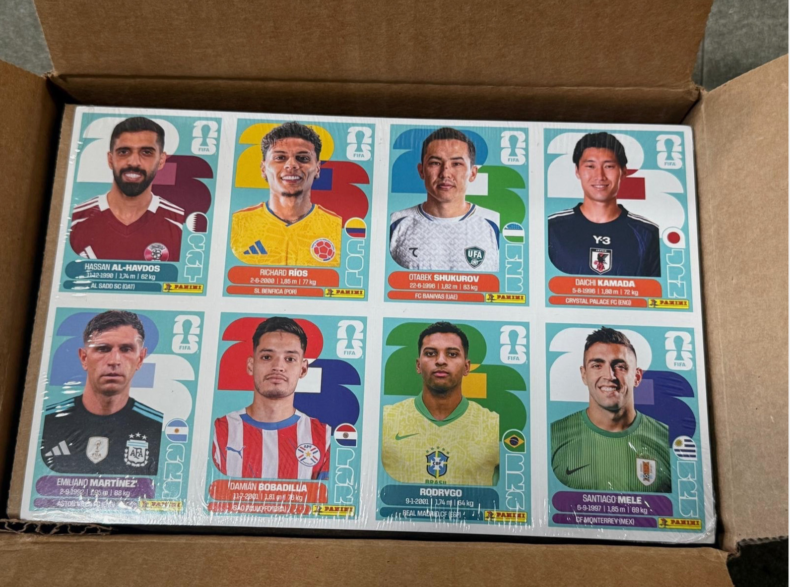 Panini FIFA World Cup 2026 Sticker Collection Box 25 Packs 199 Stickers Sealed