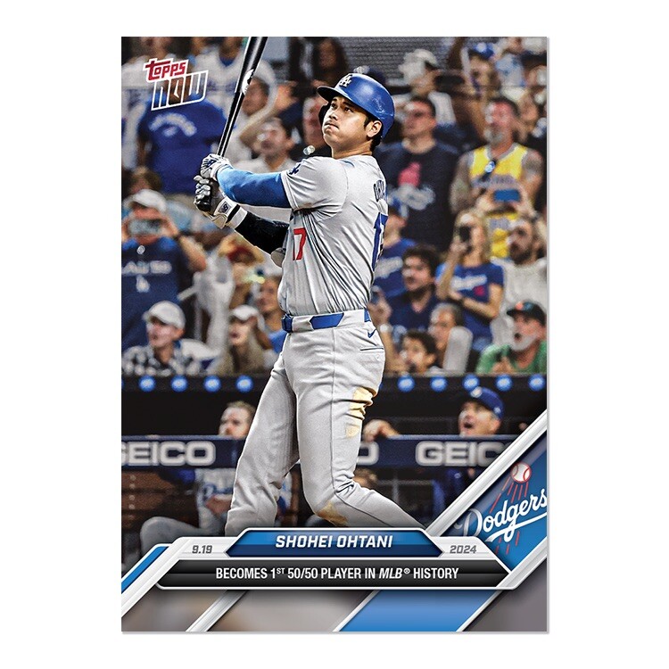 PRESALE GRADED 10 💥Shohei Ohtani 50/50 2024 MLB TOPPS NOW Card 722 First Ever!