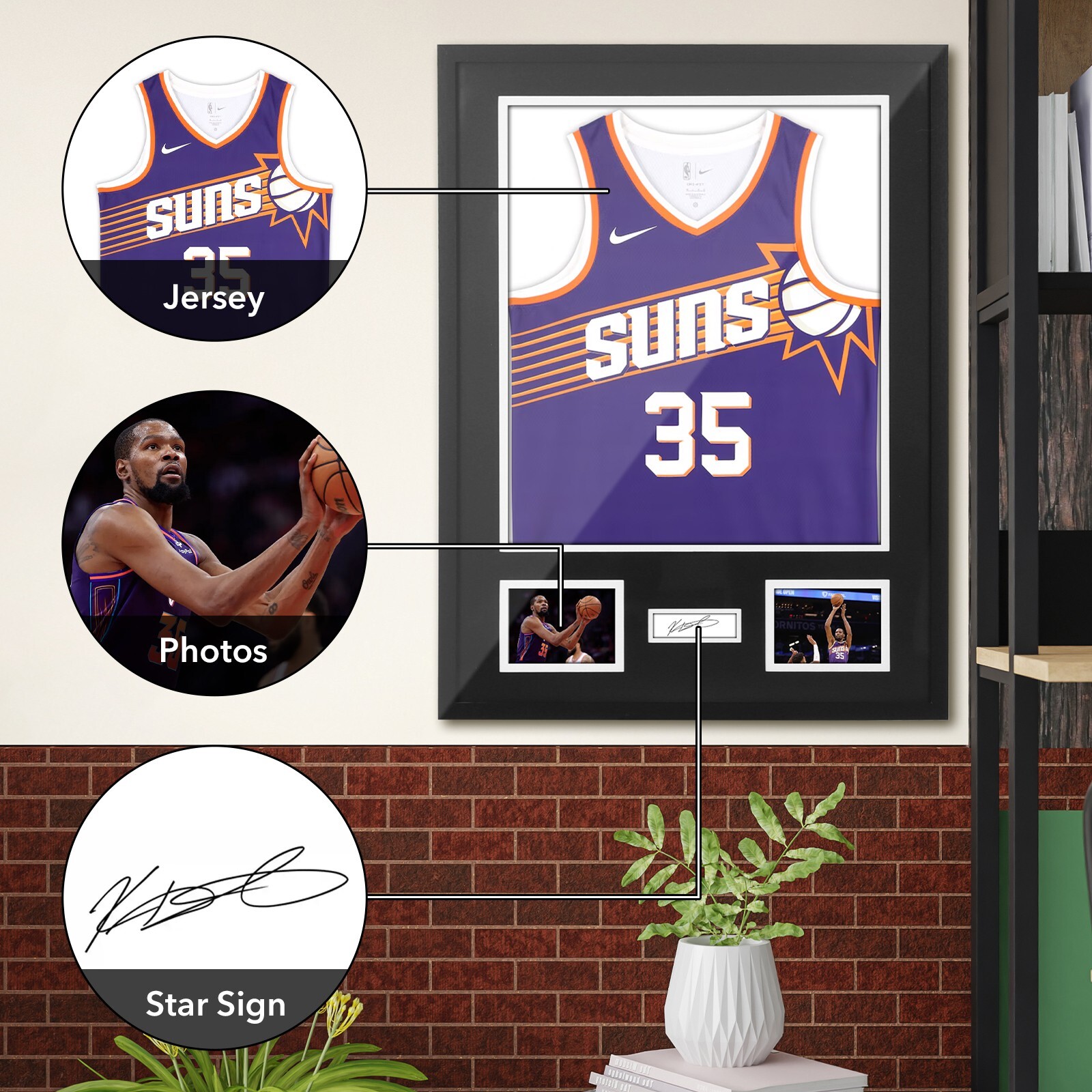 Jersey Display Case with UV Plexiglass, Mat & Pinboard for Sports Shirt (1 Pack)