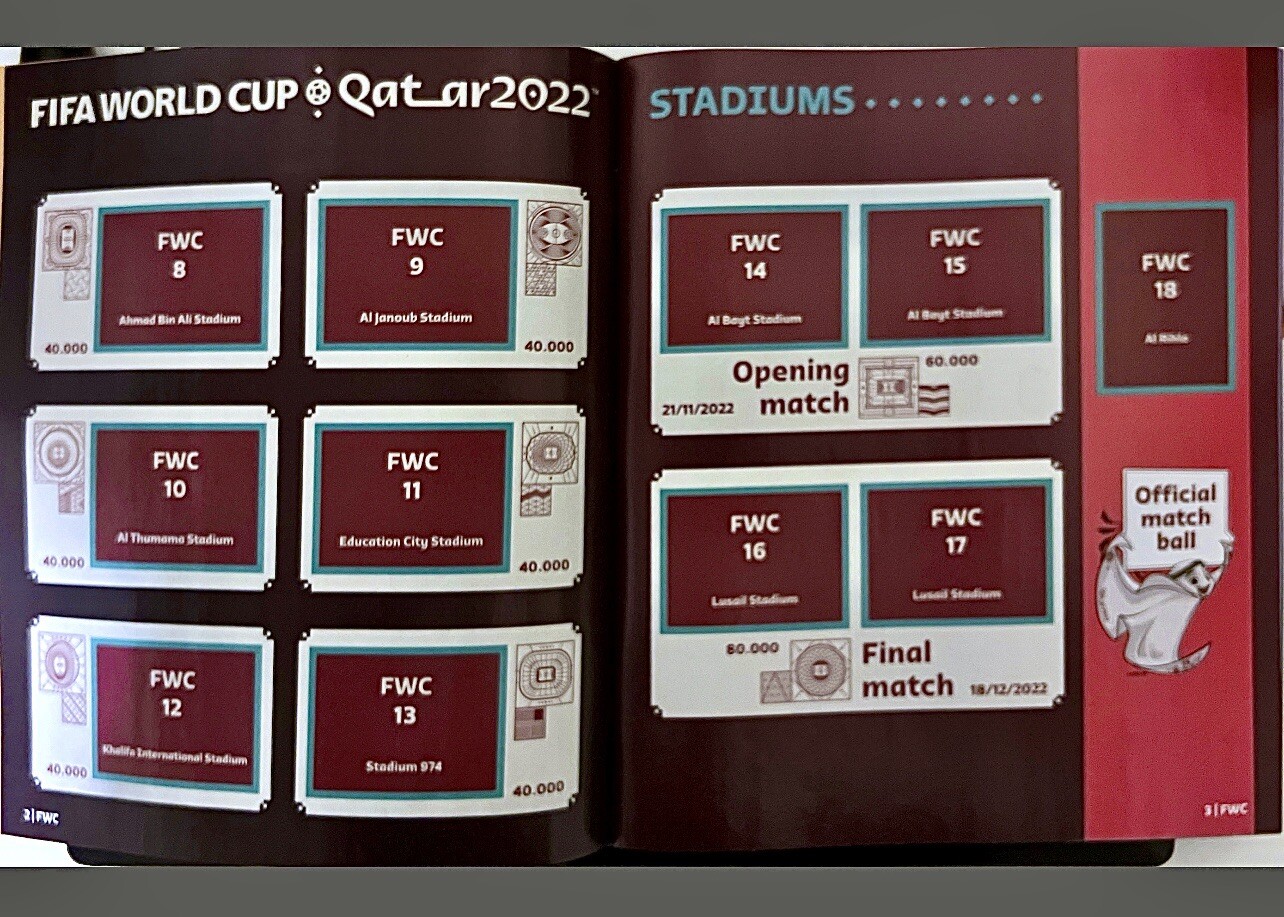 FIFA WORLD CUP 2022, SAME DAY SHIPPING “OFFICIAL COLLECTION SOFT COVER ALBUM”