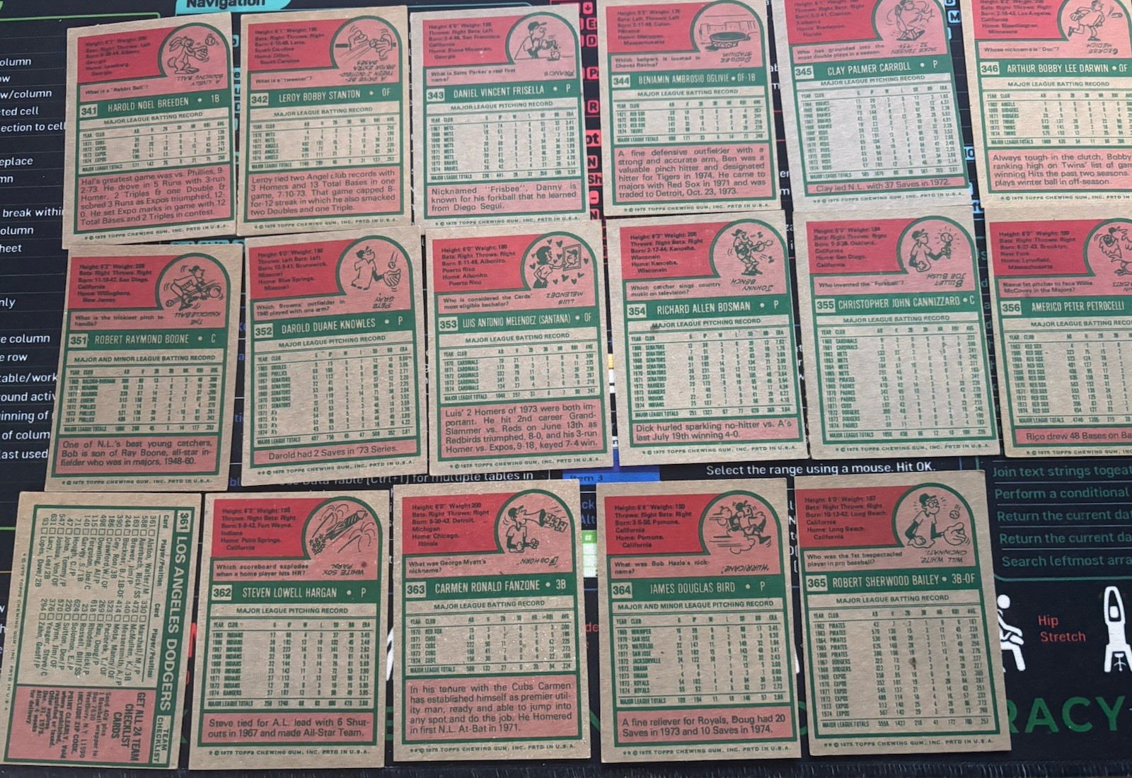 1975 Topps Baseball U-Pick #201-400 VG+ Free Shipping on 3+ Items!