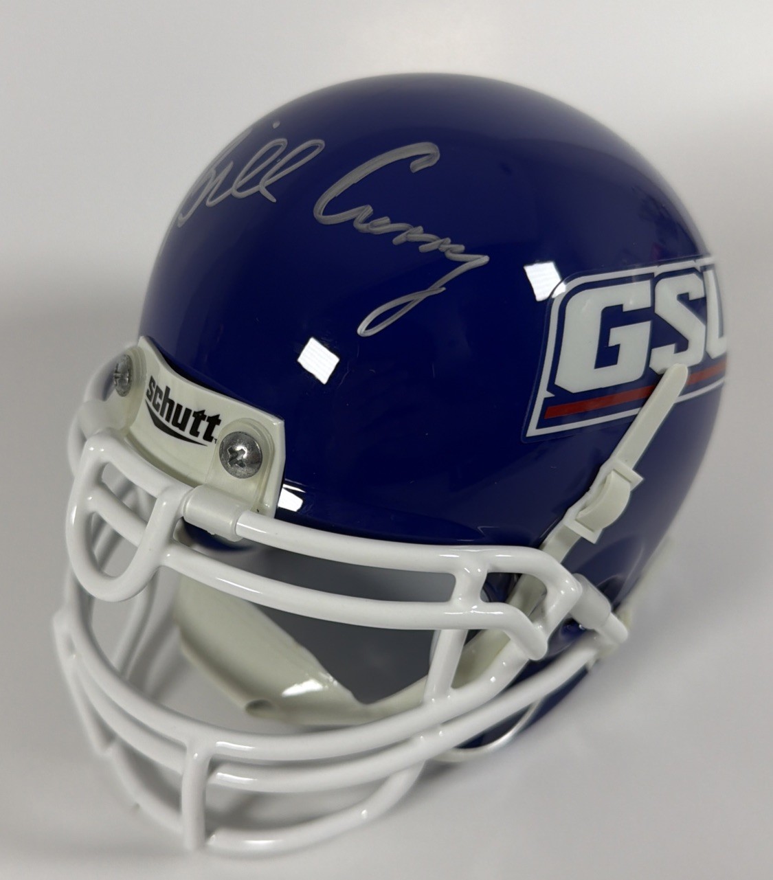 Billy Curry Signed Georgia State University Football Schutt Mini Helmet – No COA