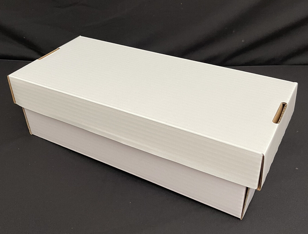 AC Platinum 2 Row Card Storage Shoe Box 1600 CT (White Semi-Gloss) New