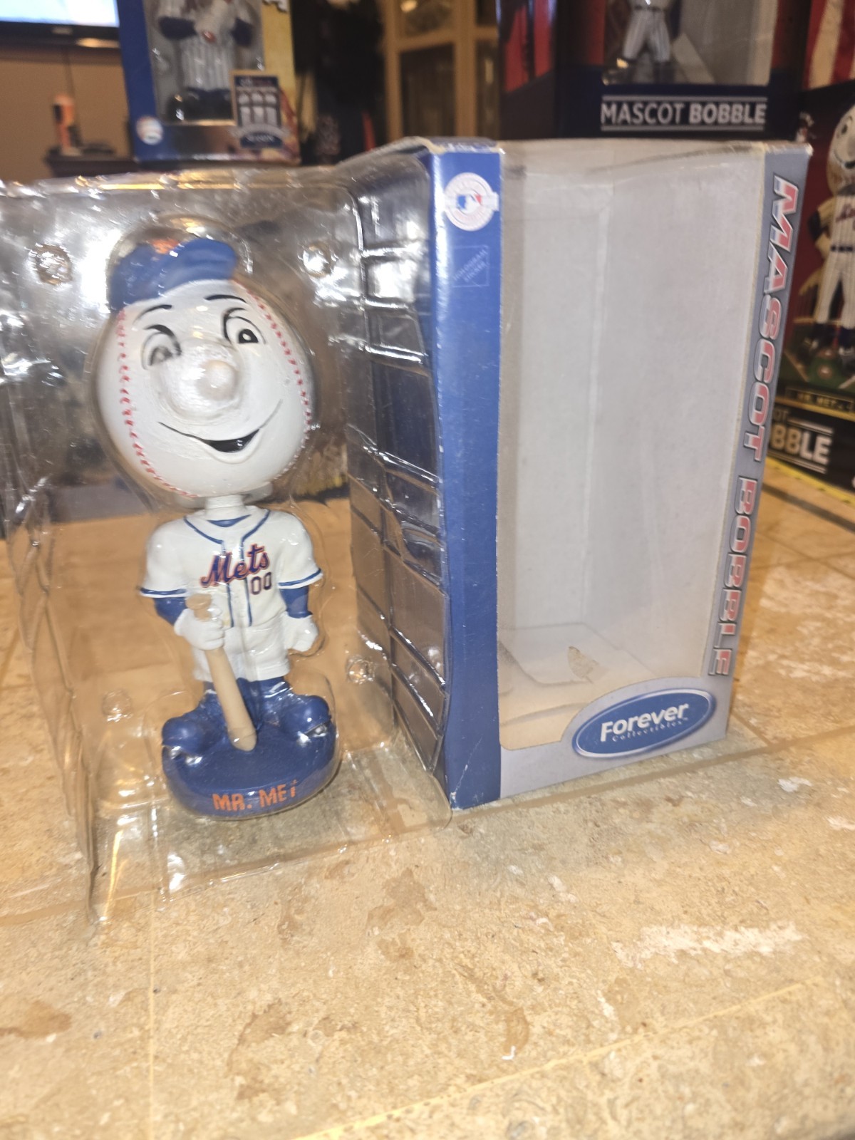 Mr Met Mascot Bobble 2006 Forever Collectibles NY New York Mets Bobblehead Foco