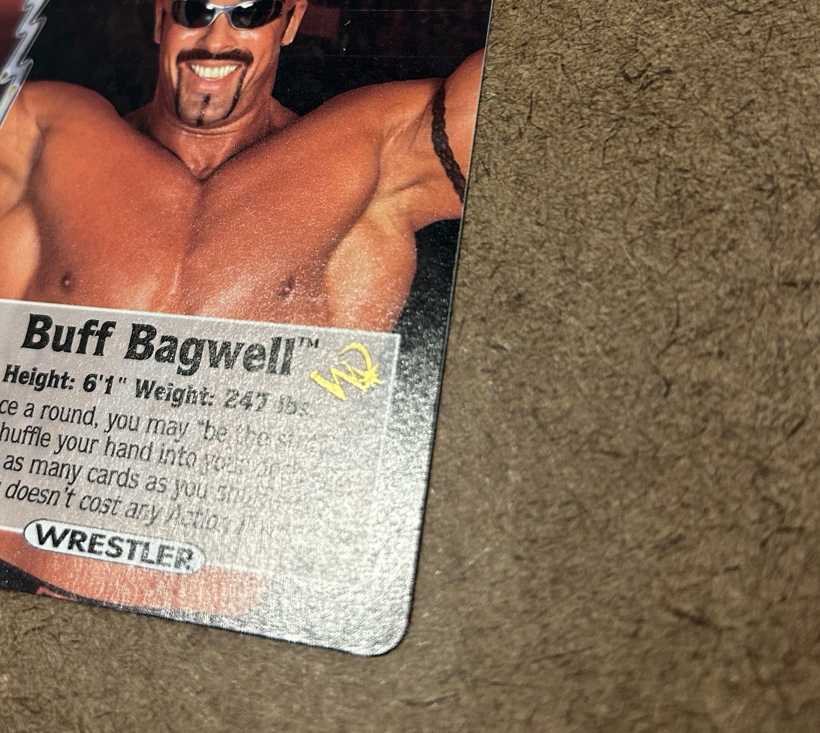 2000 WCW Nitro Trading Card Game – Promo Buff Bagwell Wizards of the Coast Stamp