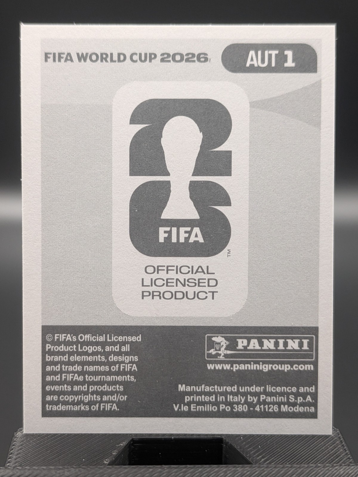 FIFA World Cup 2026 Panini Austria Badge Sticker AUT 1 Holographic
