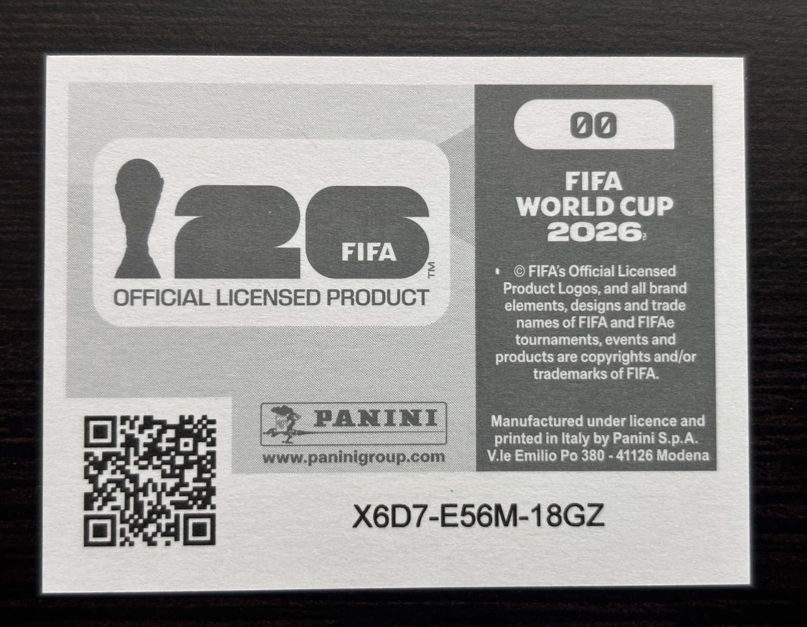 2026 FIFA World Cup Panini LOGO FWC #00 Panini Sticker