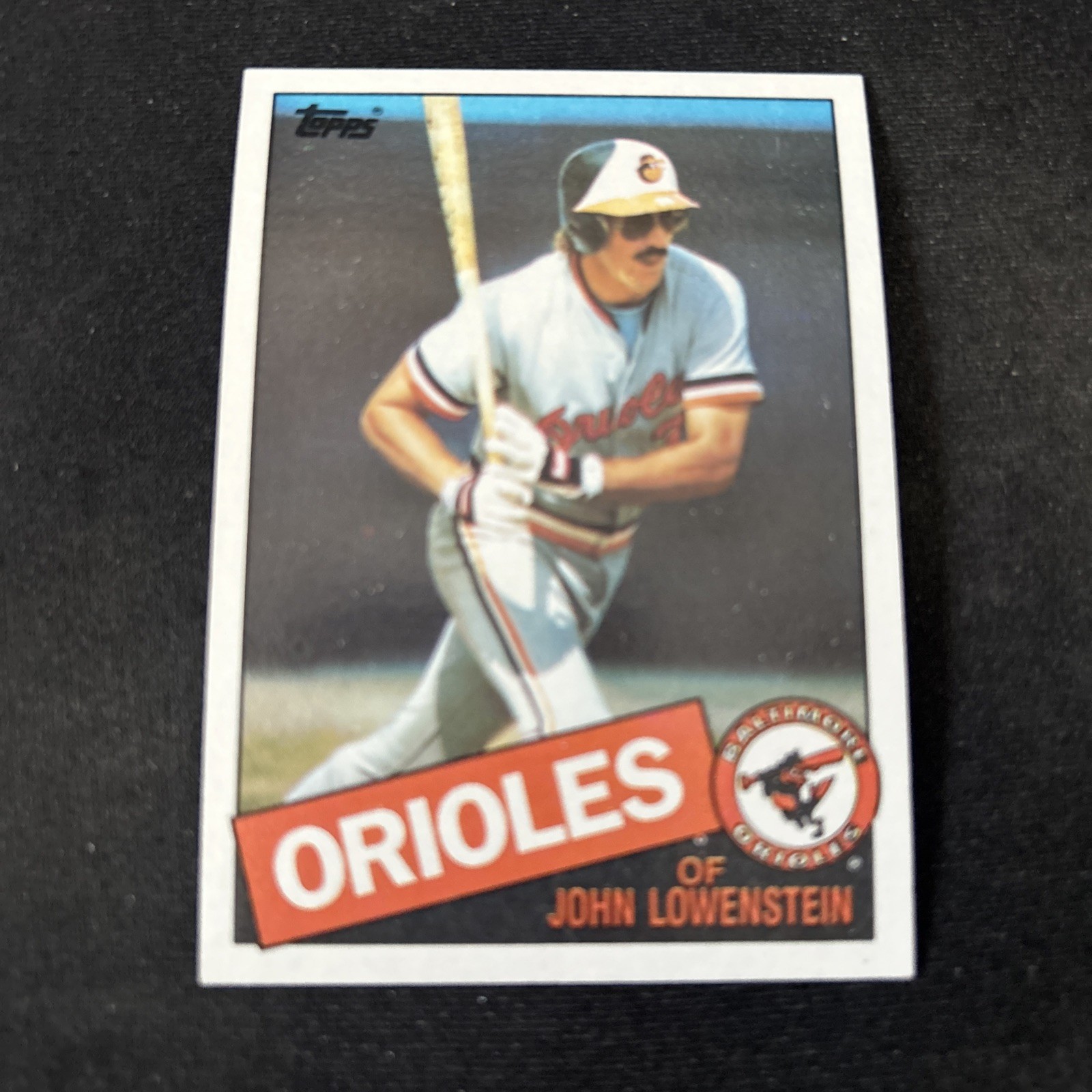 1985 Topps Baseball Card #316 John Lowenstein Baltimore Orioles NmMt Free Ship!