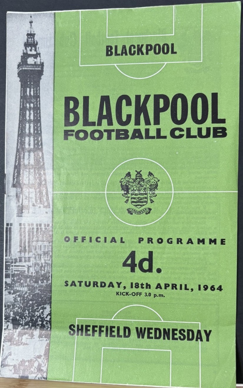 Blackpool v Sheffield Wednesday, Division 1, 1963/64.