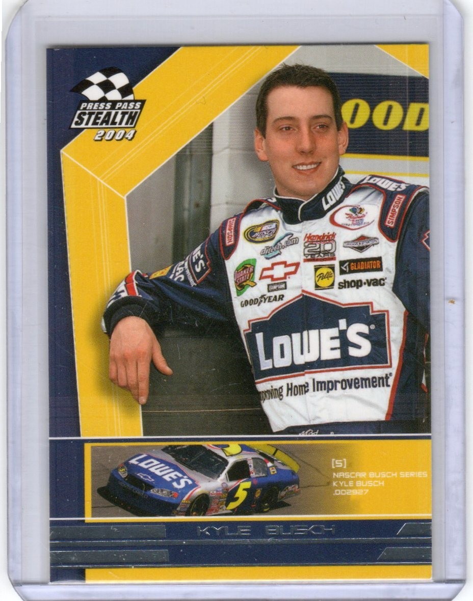 2004 PRESS PASS STEALTH Kyle Busch ROOKIE CARD #65!