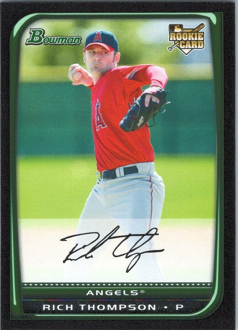 2008 Bowman Draft #BDP36 Rich Thompson RC Angels