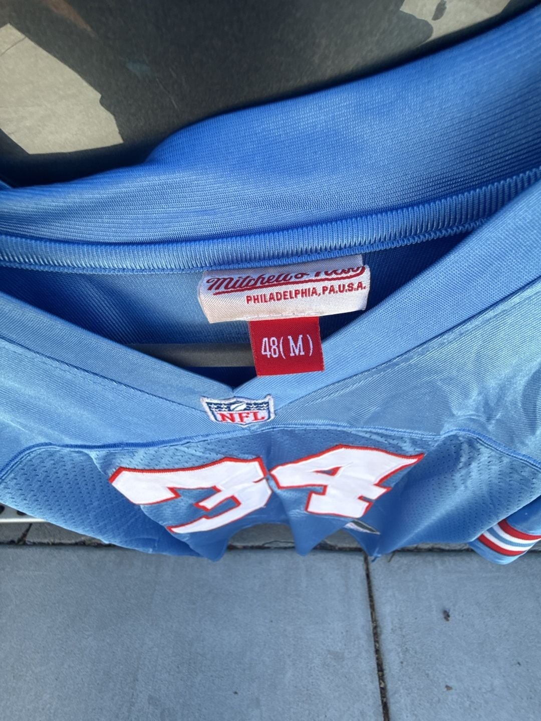 Mitchell & Ness 1980 Earl Campbell Houston Oilers Replica Collection Throwback J
