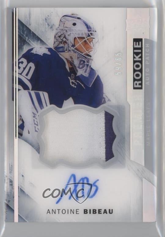 2015 Premier Silver Spectrum 59/65 Antoine Bibeau RPA Rookie Patch Auto RC 0c3