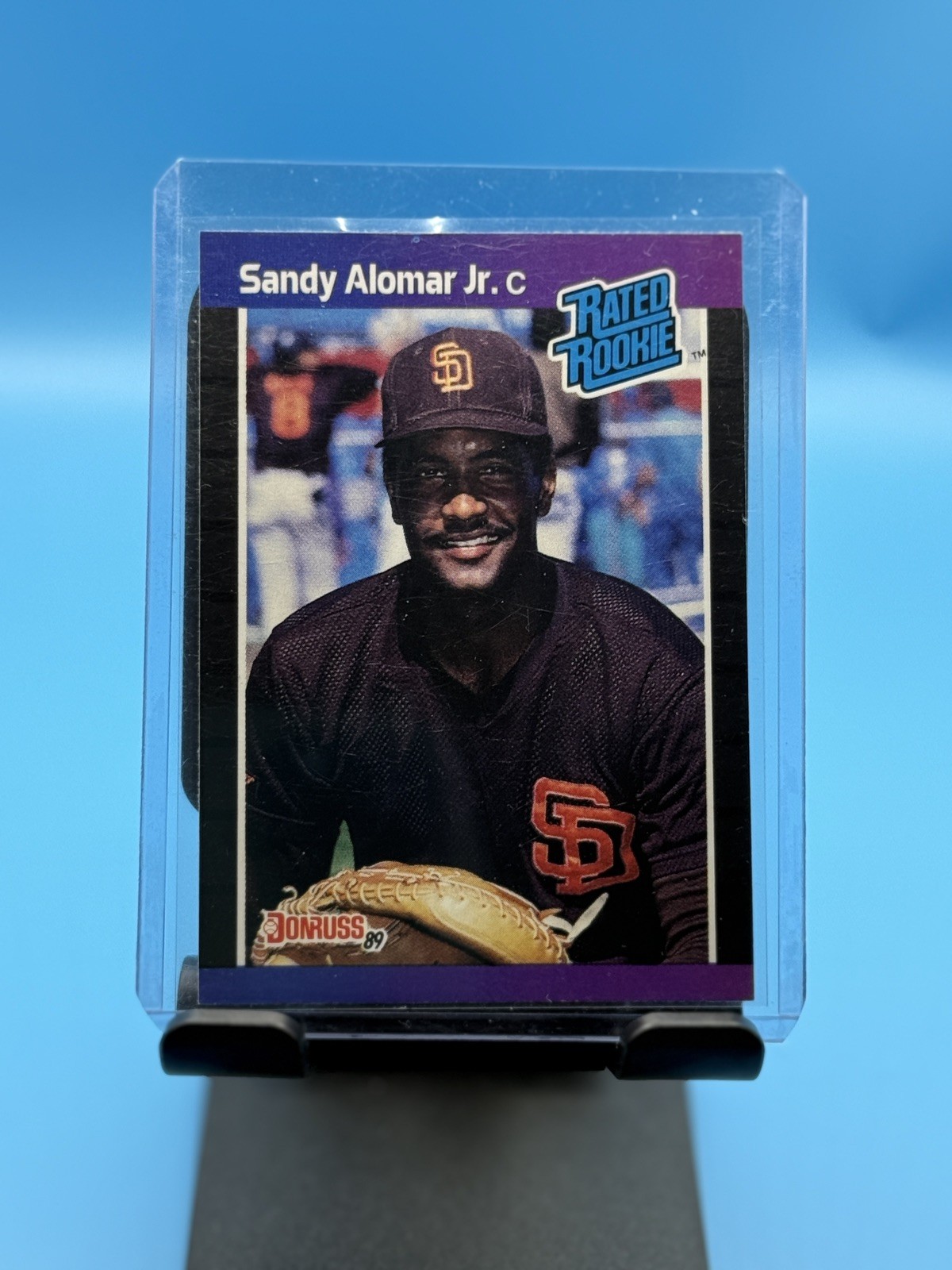 1989 Donruss #28 Sandy Alomar Jr. San Diego Padres Rated Rookie