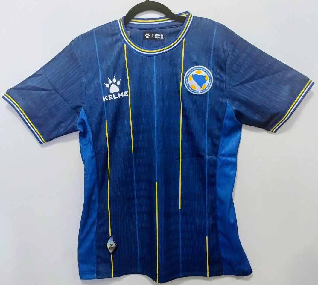 Bosnia Blue 2026 FIFA World Cup National Home Soccer Jersey-EURO SIZE