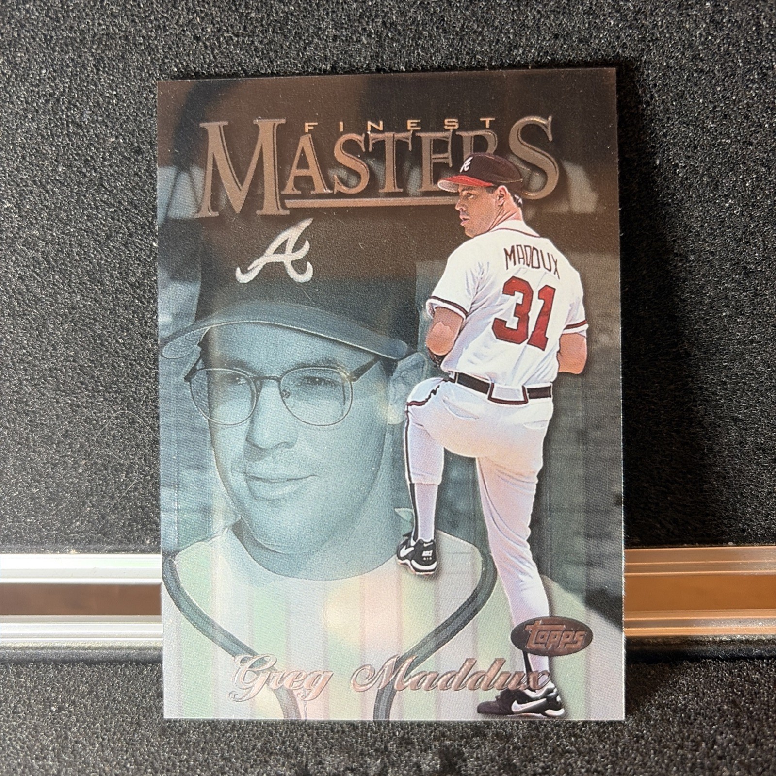 1997 Topps Finest – Uncommon – Silver Greg Maddux #294 Embossed