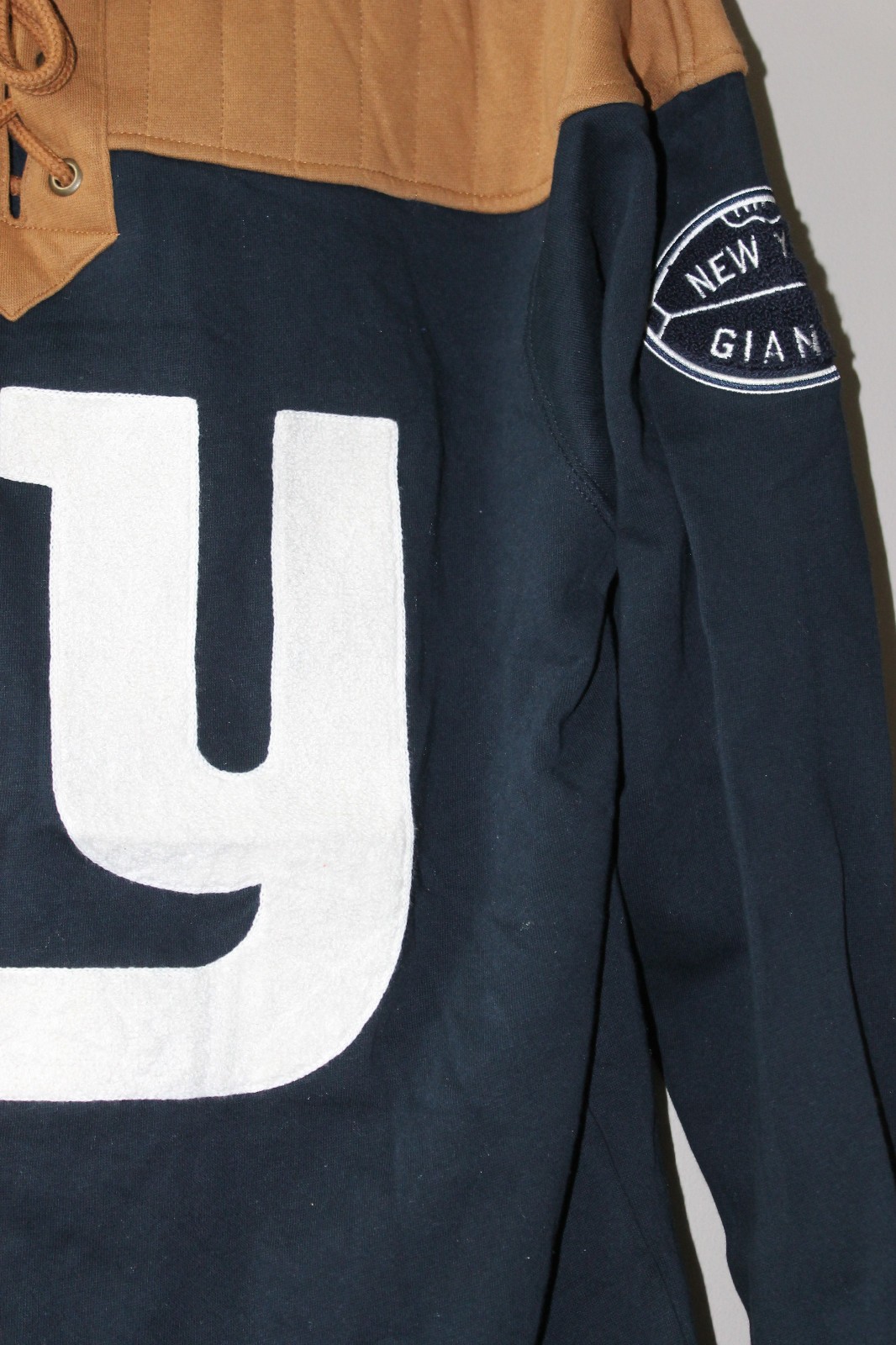 New NFL New York Giants old time jersey style mid weight cotton hoodie men’s M