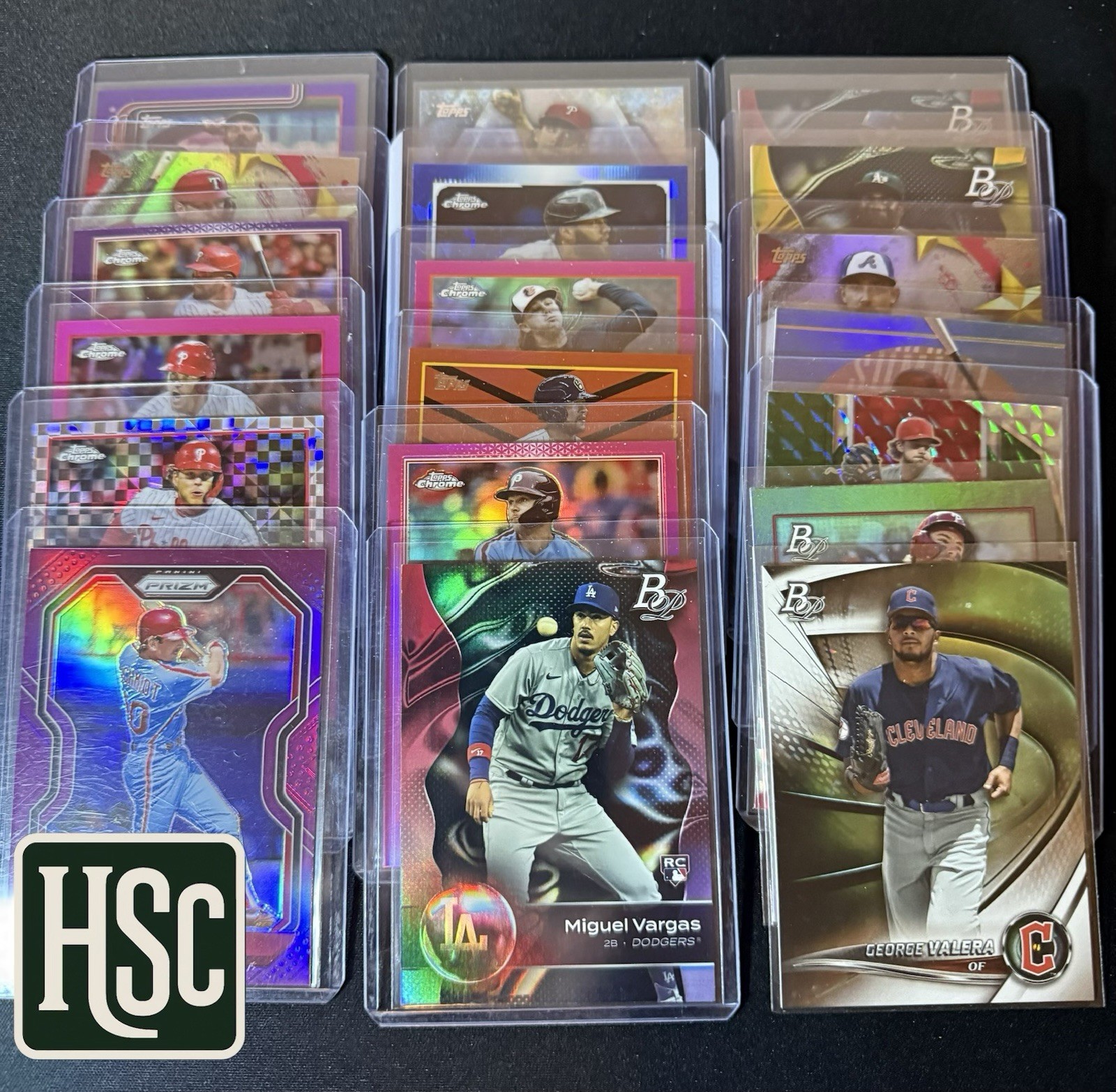 Baseball MLB – 60 Card Lot – Rookies, Parallels, Memorabilia, Autos, Numbered