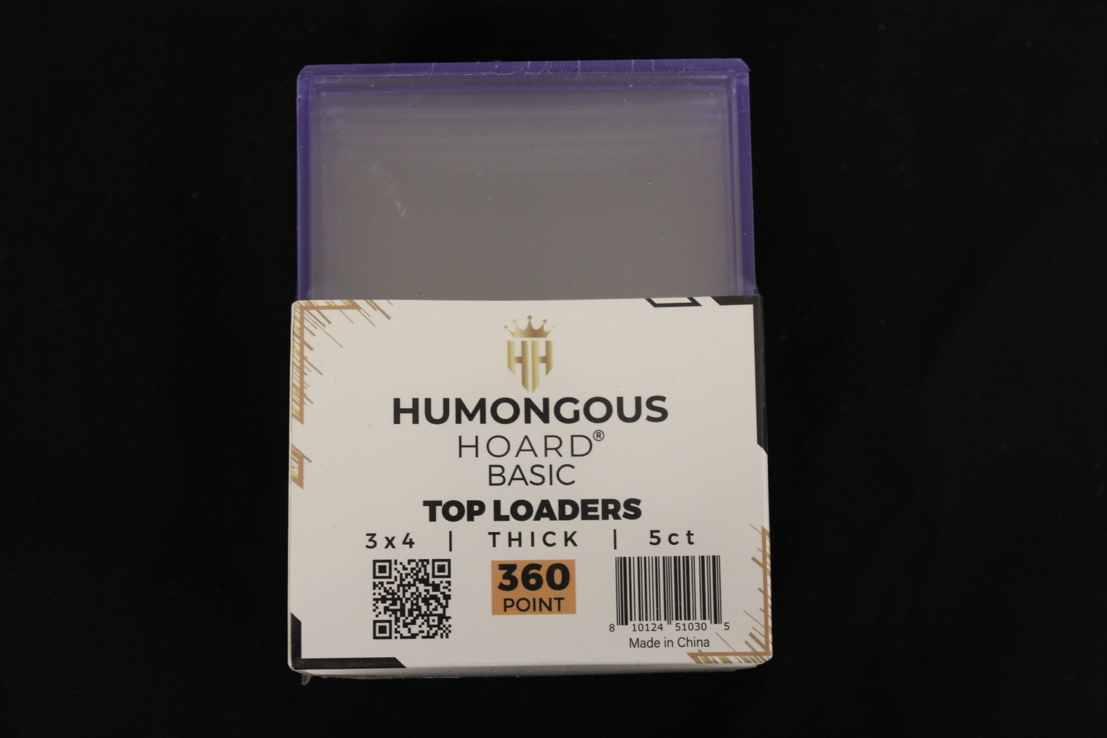 (25) Humongous Hoard 3″ x 4″ Basic 360Pt Thick Top Loaders 5 Packs
