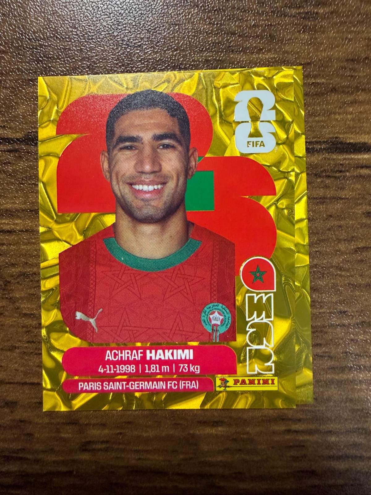 2026 PANINI WORLD CUP GOLD Crumple Stickers SINGLES