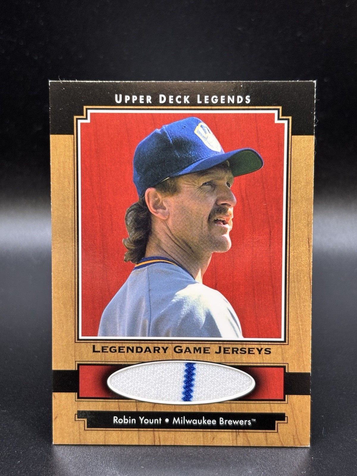 2001 Upper Deck Legends ROBIN YOUNT Legendary Game Jersey J-RY Brewers HOF