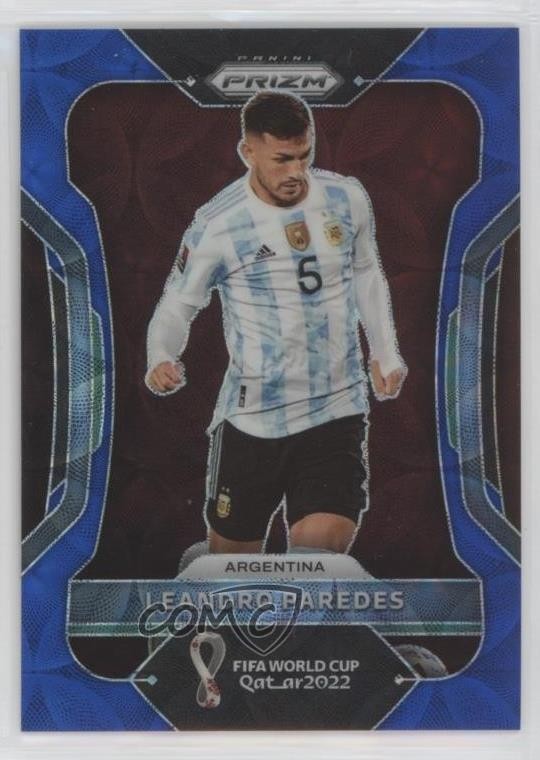 2022 Panini Prizm World Cup Qatar Choice Blue 126/135 Leandro Paredes #6 0t30