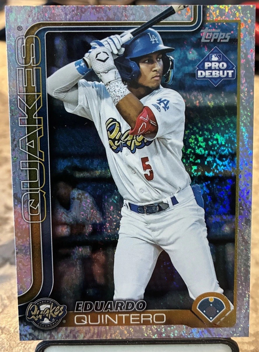 2025 Topps Pro Debut – Eduardo Quintero #PD-197 Sparkle Foil /175 (RC)
