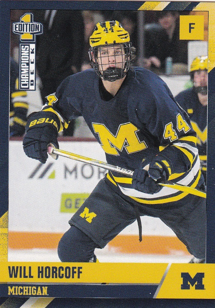 2025-26 Michigan Wolverines Hockey Champions Deck Pick A Card Hage Horcoff