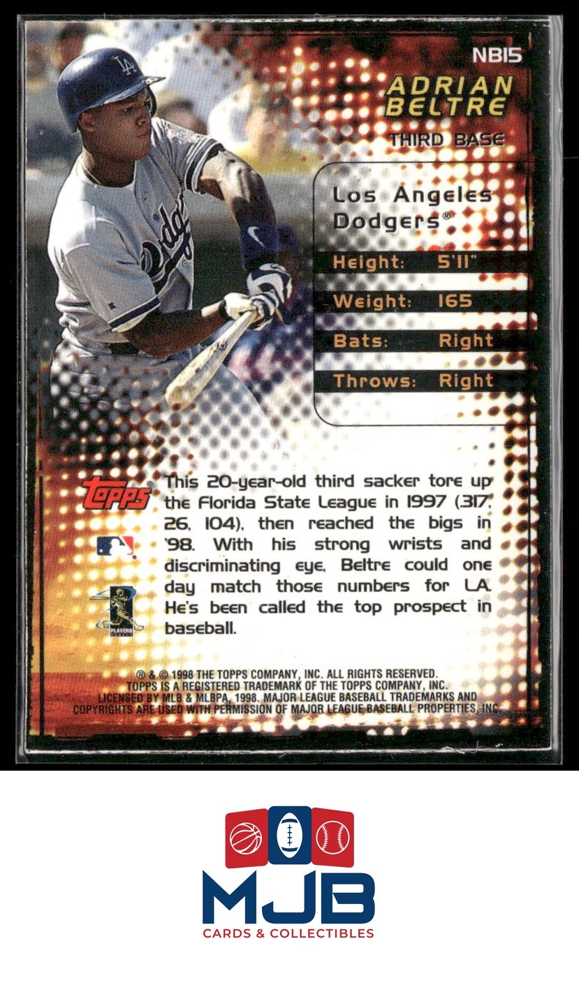 1999 Topps Adrian Beltre New Breed #NB15 Los Angeles Dodgers