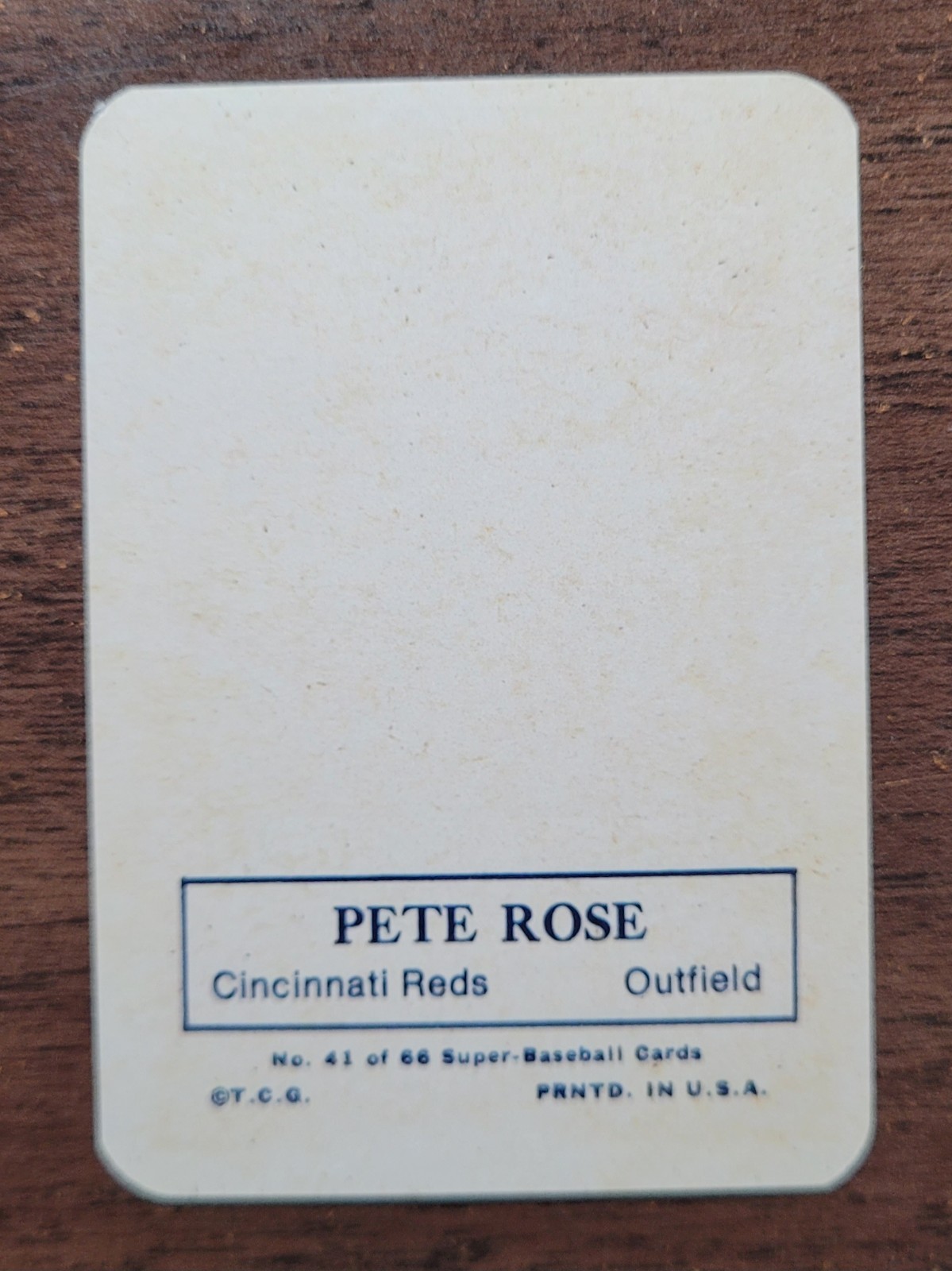 PETE ROSE – 1969 TOPPS SUPER RP CARD – MINT CONDITION (READ DESCRIPTION)