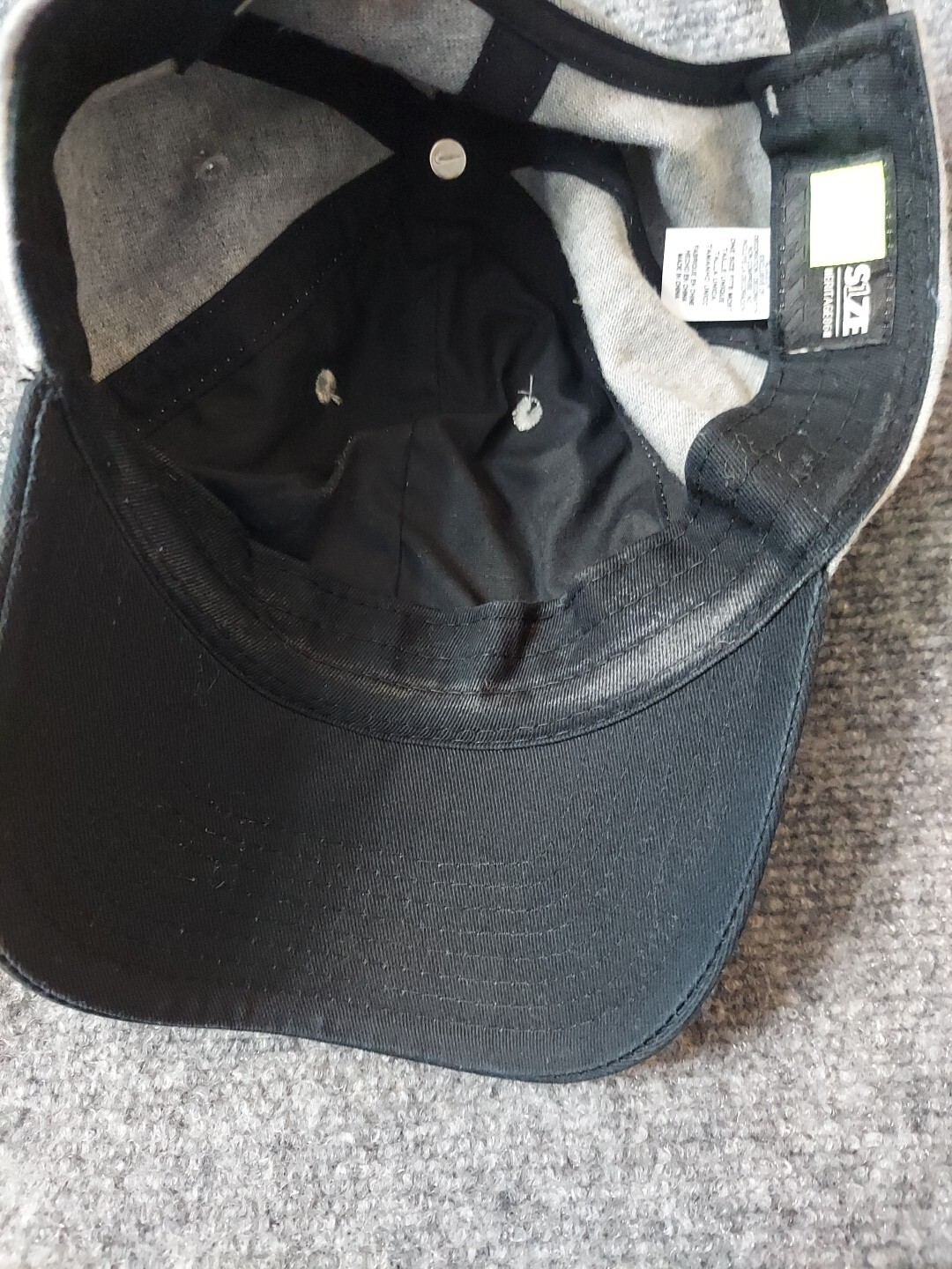 Mizzou Missouri Tigers Nike Hat Cap gray black One Size Strap Back Swoosh