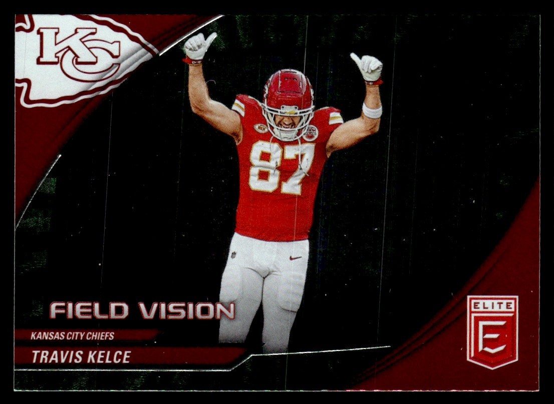 2024 Donruss Elite Field Vision Green Travis Kelce #5