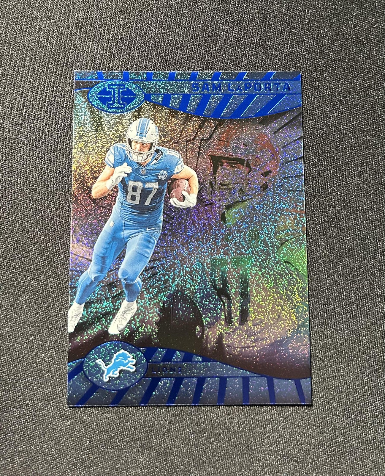 2024 Panini Illusions #27 Sam LaPorta Dots Trophy Collection