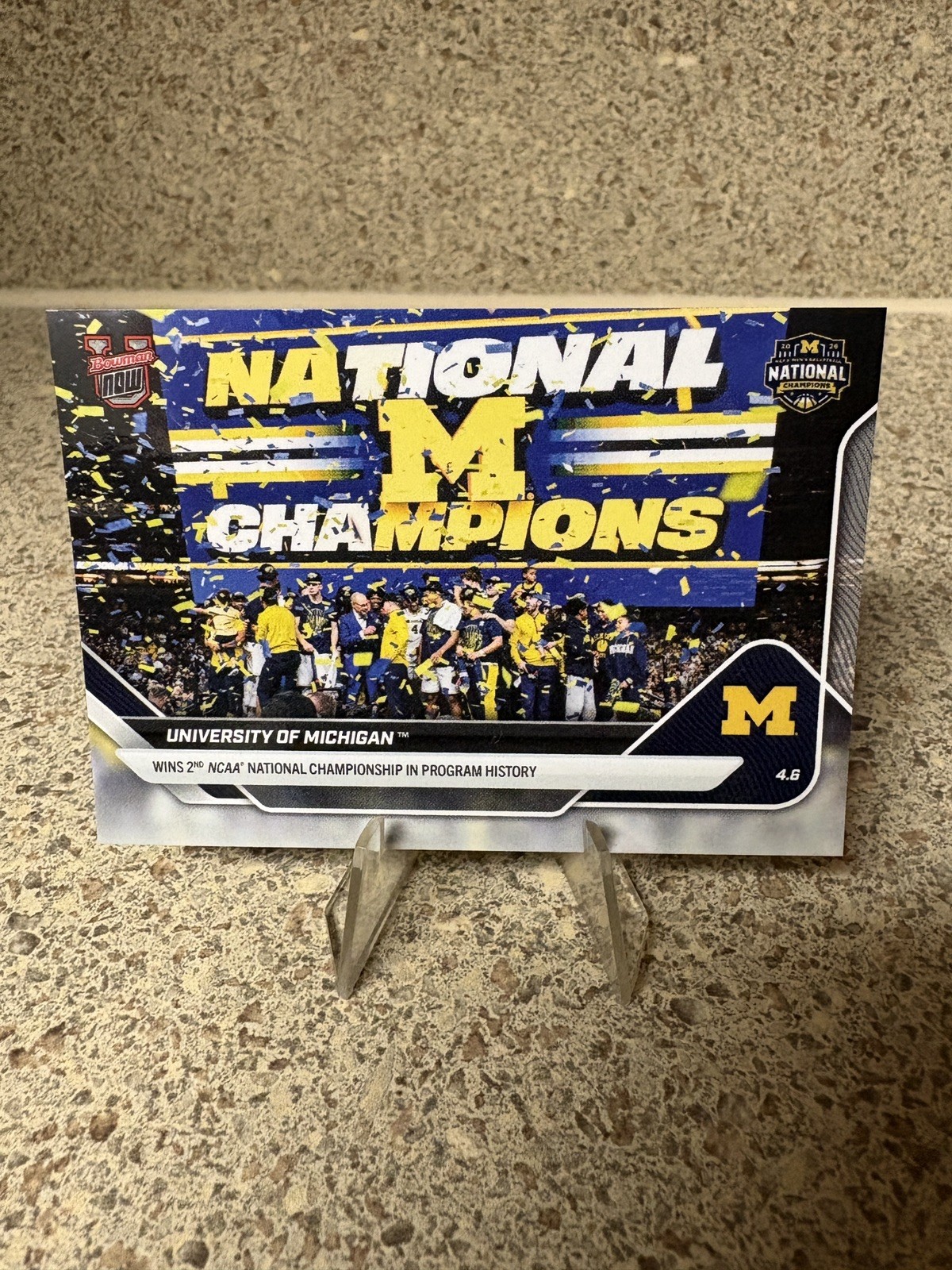 University of Michigan Bowman U NOW #125 Basketball National Champions