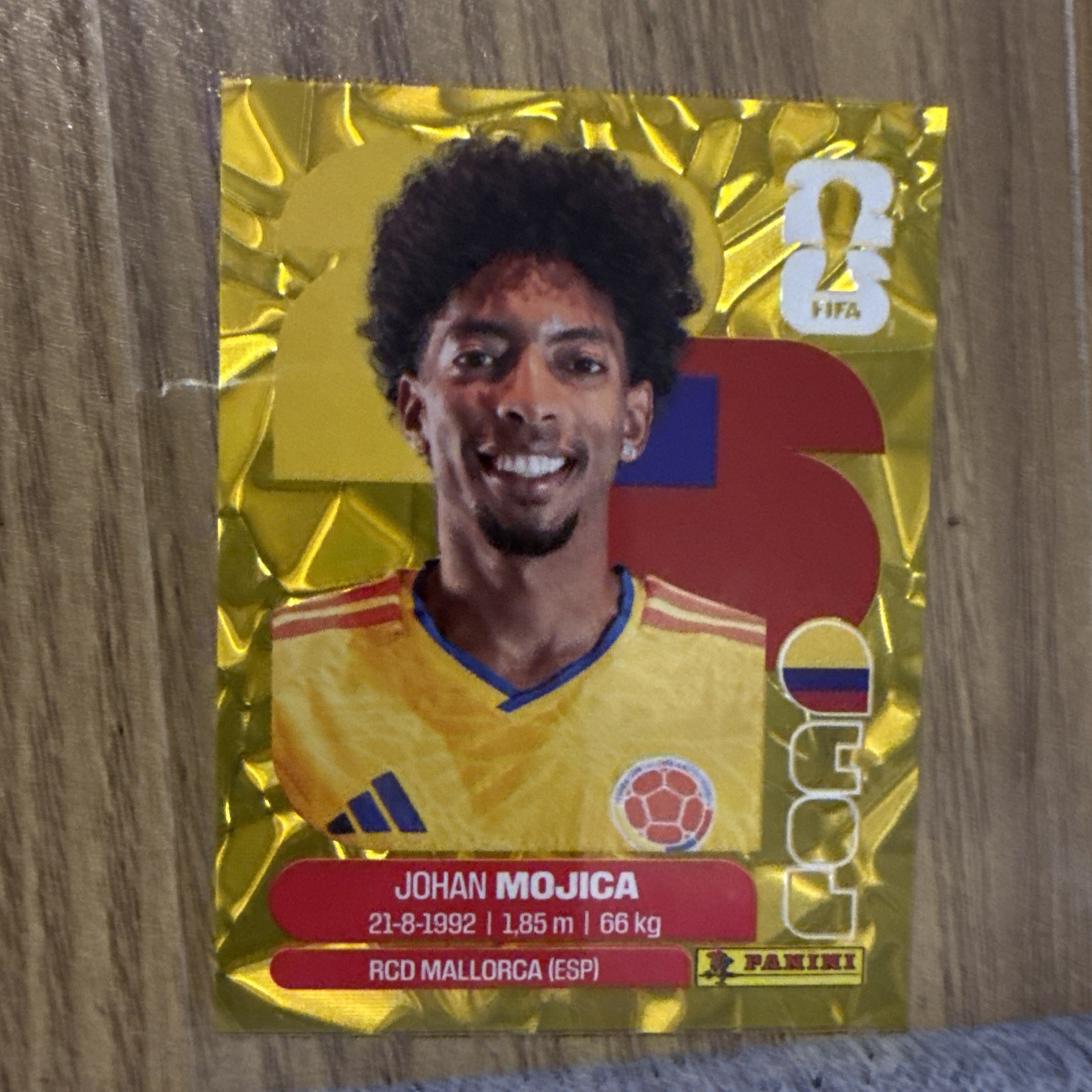 Panini FIFA WC 2026 Stickers-Exclusive Gold Crumple-COL Colombia- Pick Yours
