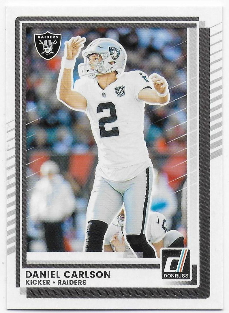 2025 Donruss #238 Daniel Carlson – Las Vegas Raiders