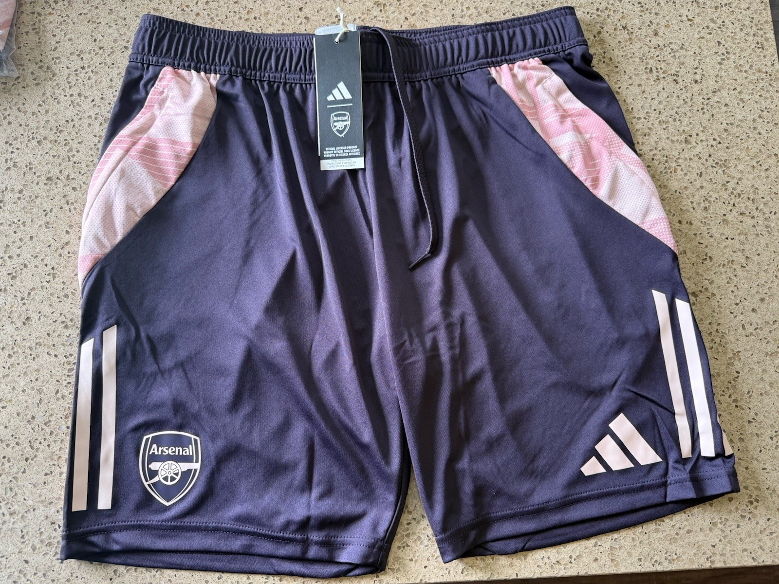 Arsenal FC 24/25 Adidas Training Soccer Football Shorts Zip Pockets Gunners 2XL
